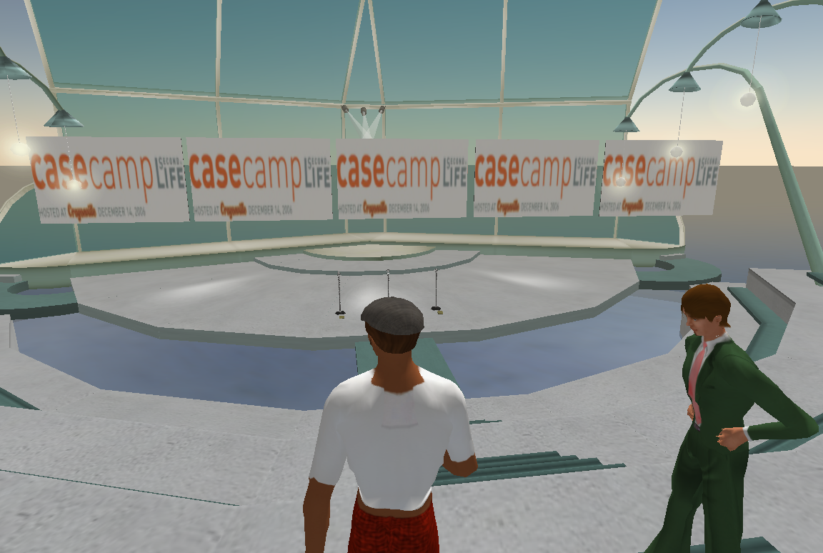 the scene for CaseCamp Second Life