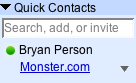 Gmail Chat name and image