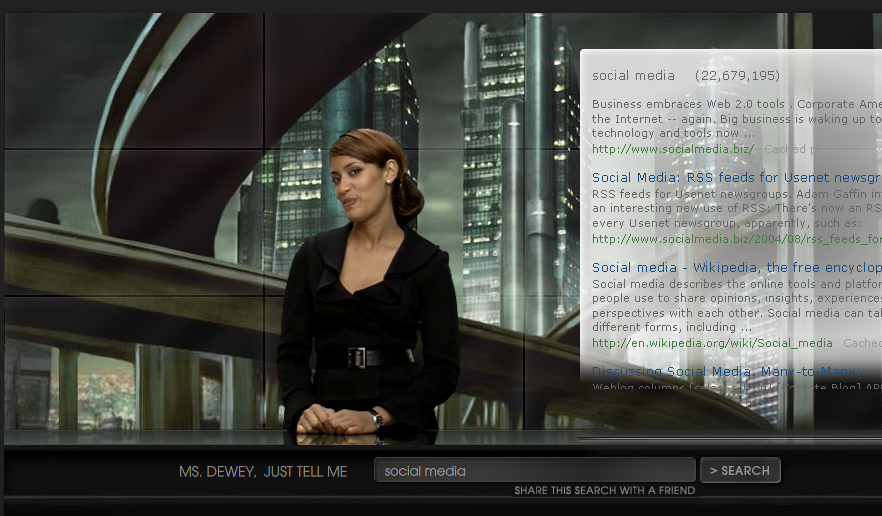 screen shot from msdewey.com